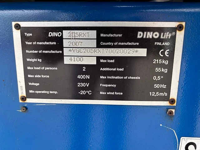 Dino - 2007 - 205rxt - knikarm hoogwerker 4x4x4 - afbeelding 39 van  44