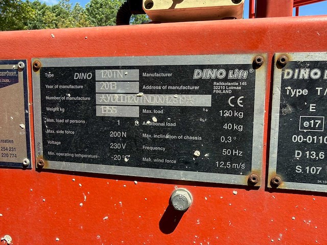 Dino - 2013 - 120tn - aanhangwagen hoogwerker - afbeelding 23 van  35