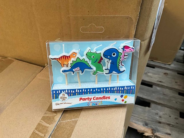 Dino taart kaarsen (576x) - afbeelding 1 van  4