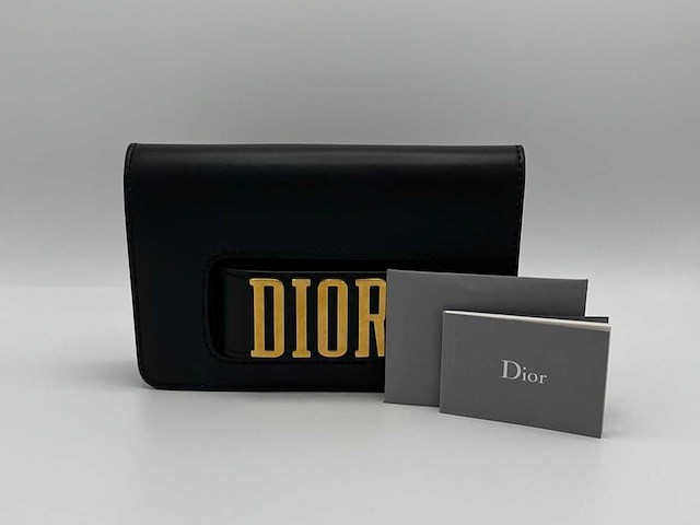 Dior - evolution leather clutch - kalfsleer - handtas - op echtheid geconroleerd - designer - afbeelding 1 van  12