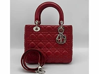 Dior - medium lady dior - handtas - op echtheid geconroleerd - designer