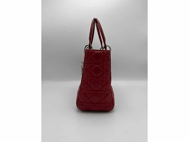 Dior - medium lady dior - handtas - op echtheid geconroleerd - designer - afbeelding 6 van  11