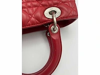 Dior - medium lady dior - handtas - op echtheid geconroleerd - designer - afbeelding 8 van  11