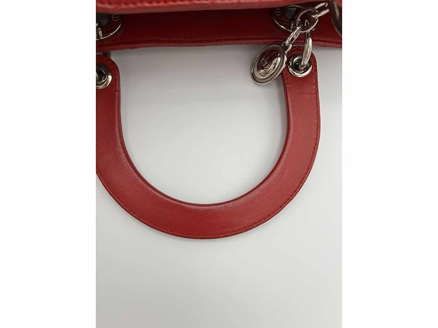 Dior - medium lady dior - handtas - op echtheid geconroleerd - designer - afbeelding 9 van  11