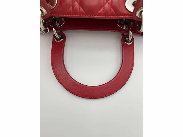 Dior - medium lady dior - handtas - op echtheid geconroleerd - designer - afbeelding 2 van  11