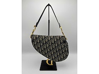Dior - saddle bag - blue oblique monogram - handtas - op echtheid geconroleerd - designer - afbeelding 4 van  10