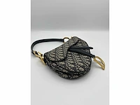 Dior - saddle bag - blue oblique monogram - handtas - op echtheid geconroleerd - designer - afbeelding 7 van  10