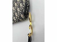 Dior - saddle bag - blue oblique monogram - handtas - op echtheid geconroleerd - designer - afbeelding 10 van  10