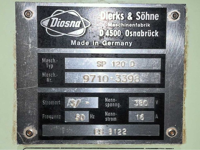 Diosna sp 120 d spiraalkneder - afbeelding 9 van  9