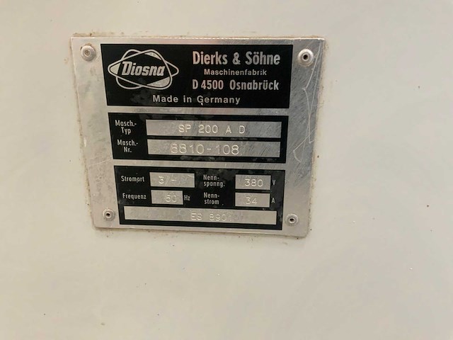 Diosna sp 200 af spiraalkneder - afbeelding 7 van  7