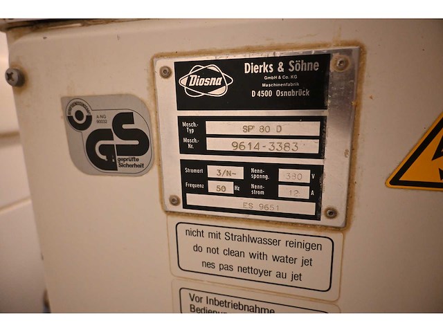 Diosna sp 80 d spiraalkneder - afbeelding 7 van  7
