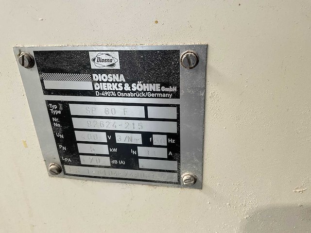 Diosna sp 80 f spiraalkneder - afbeelding 2 van  3