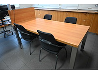 Directie vergadertafel met 4 stoelen - afbeelding 1 van  4