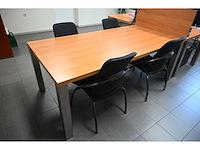 Directie vergadertafel met 4 stoelen - afbeelding 1 van  5