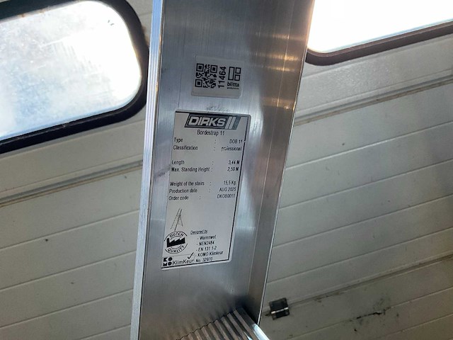 Dirks dob11 bordestrap 11-trede - platformhoogte 260cm - afbeelding 3 van  5