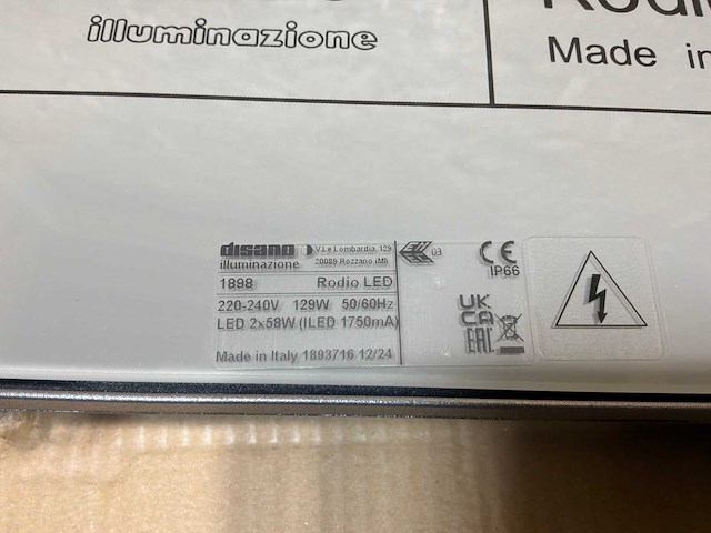 Disano rodio schijnwerper asym 3000k - afbeelding 3 van  6