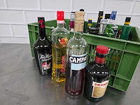 Disarono, tia maria, campari, etc. partij diverse sterke drank fles - afbeelding 1 van  4