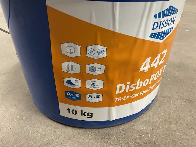 Disbon 442 disbopox w emmer á 10kg 2k epoxyharsvloercoating (48x) - afbeelding 2 van  4