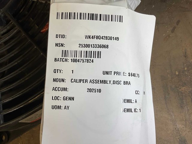 Disc brake caliper assembly - afbeelding 4 van  4