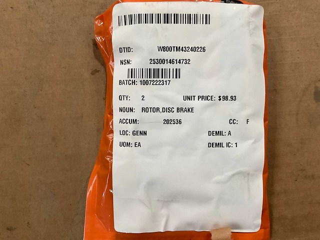 Disc brake rotor (2x) - afbeelding 1 van  4