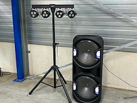 Disco geluid en licht party set - afbeelding 1 van  5