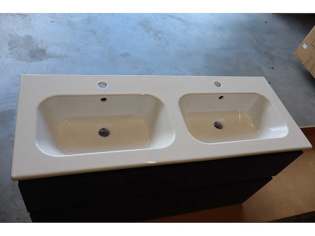 Disegno ceramica - qubo square - - dubbele wastafel - afbeelding 1 van  6