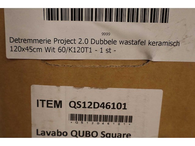 Disegno ceramica - qubo square - - dubbele wastafel - afbeelding 6 van  6