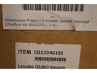 Disegno ceramica - qubo square - - dubbele wastafel - afbeelding 6 van  6
