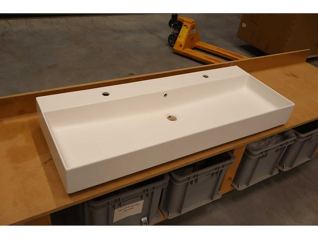 Disegno ceramica - slim square - - wastafel / wastafelblad - afbeelding 2 van  7