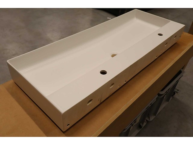 Disegno ceramica - slim square - - wastafel / wastafelblad - afbeelding 4 van  7