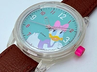 Disney katrien duck q&q smilesolar collector's horloge