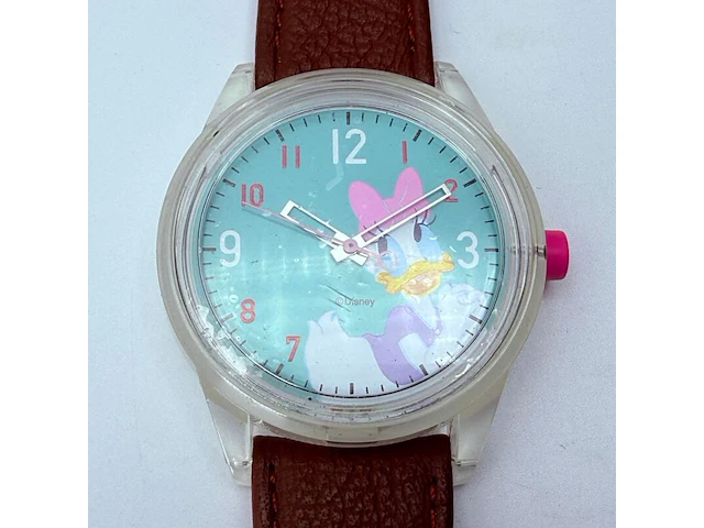 Disney katrien duck q&q smilesolar collector's horloge - afbeelding 2 van  7