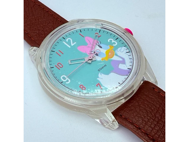 Disney katrien duck q&q smilesolar collector's horloge - afbeelding 3 van  7