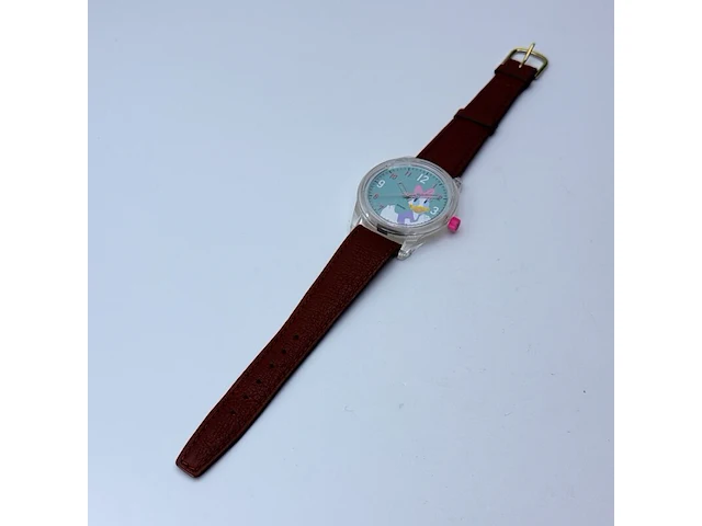 Disney katrien duck q&q smilesolar collector's horloge - afbeelding 5 van  7