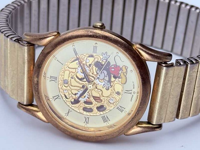 Disney mickey mouse skeleton horloge - afbeelding 1 van  8