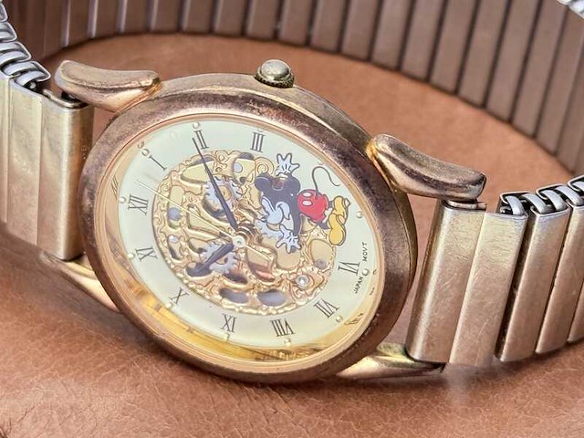 Disney mickey mouse skeleton horloge - afbeelding 2 van  8
