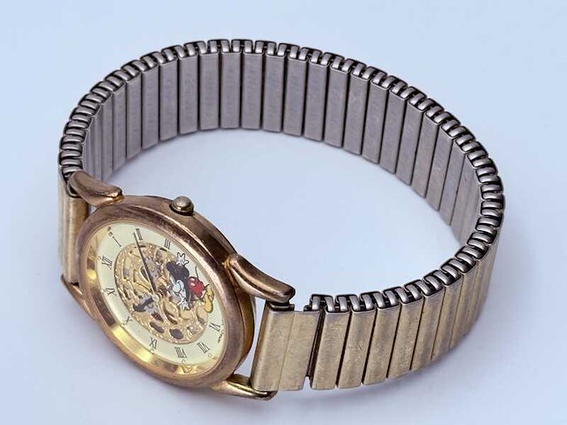 Disney mickey mouse skeleton horloge - afbeelding 4 van  8