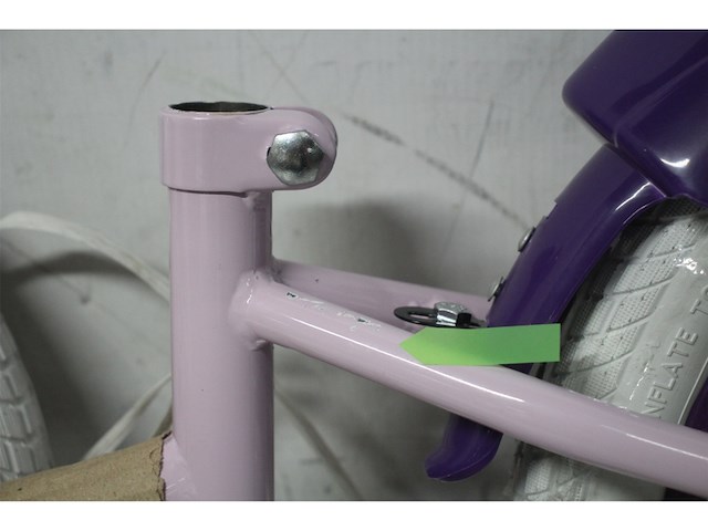 Disney wish kinderfiets meisjes 16 inch paars - afbeelding 3 van  4