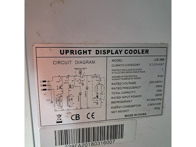 Display koelkast, lg-360 - afbeelding 8 van  8