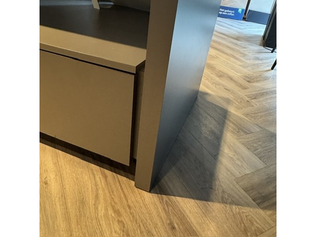 Display meubel, taupe, met lades - afbeelding 4 van  4