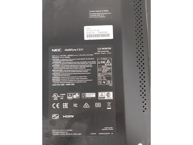 Display, nec, c431 - afbeelding 2 van  6