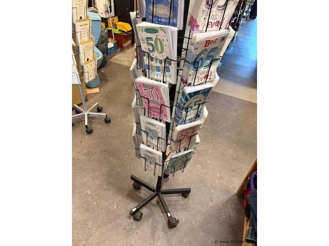 Display-rek inclusief inhoud - diverse kaarten - afbeelding 3 van  4
