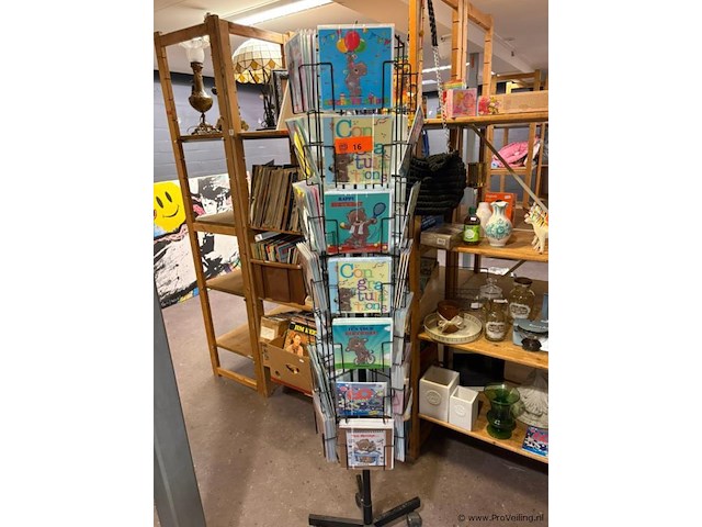 Display-rek inclusief inhoud - diverse kaarten - afbeelding 4 van  4