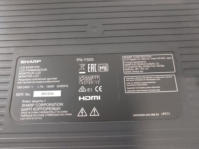 Display, sharp, pn-y555 - afbeelding 3 van  8