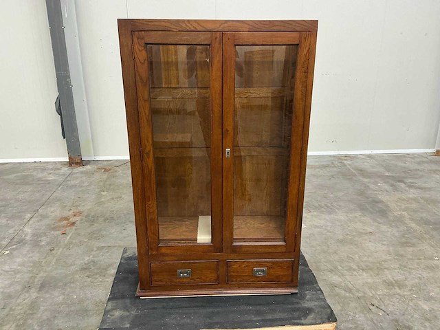 Displaykast of onderkast eiken 145x88x30,5cm - afbeelding 2 van  4