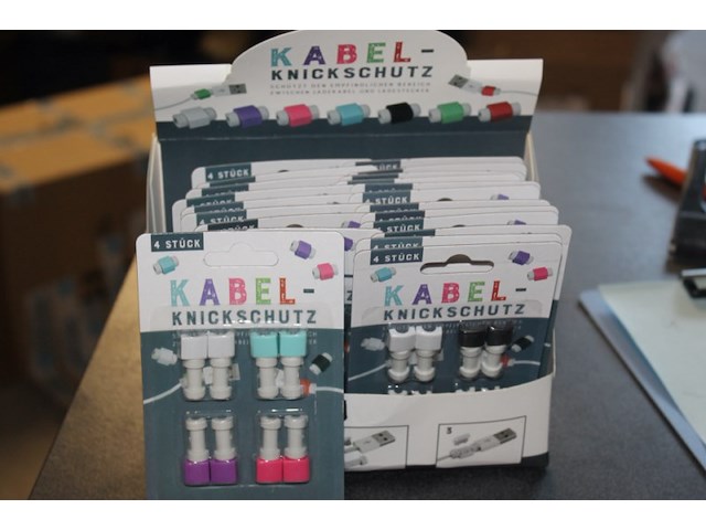 Displey kabel knik set 24 stuks in display in krat r - afbeelding 1 van  3