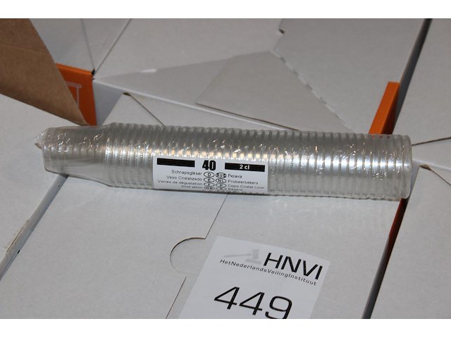 Disposable schnapsbekers petline in 14 dozen. 1200 stuks per doos. - afbeelding 2 van  2
