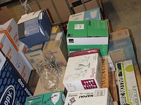 Divers glaswerk op pallet w.o. wijn-, bier-, fris-, cognac- en shotglazen. - afbeelding 3 van  3