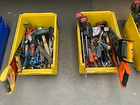Divers handgereedschap in bak (4x) - afbeelding 12 van  13