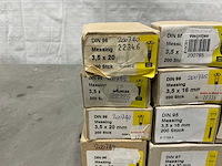 Diverse 3,5mm messing schroeven (2800x) - afbeelding 6 van  7